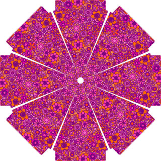 Pink Floral Umbrella | Pink Beach Umbrella | Hazy Sunshine