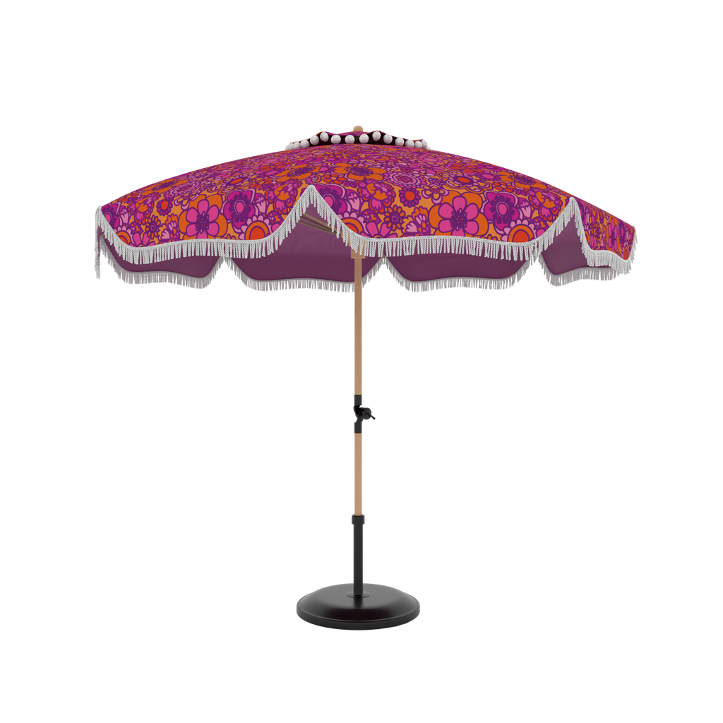 Pink Patio Umbrellas | Luxury Outdoor Umbrellas | Hazy Sunshine