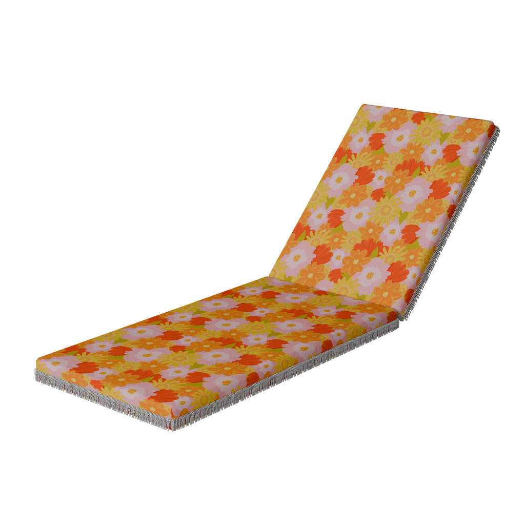 Peachy Picnic Floral The Chaise