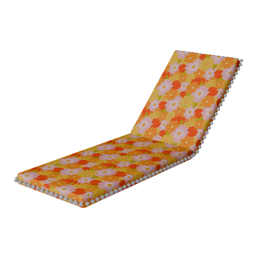 Peachy Picnic Floral The Chaise