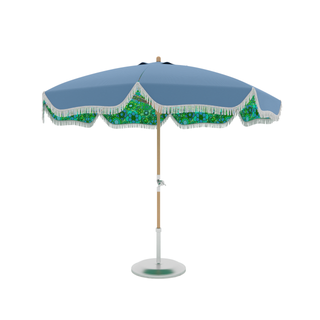 Green Patio Umbrella | Green Beach Umbrella | Hazy Sunshine