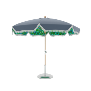 Green Patio Umbrella | Green Beach Umbrella | Hazy Sunshine