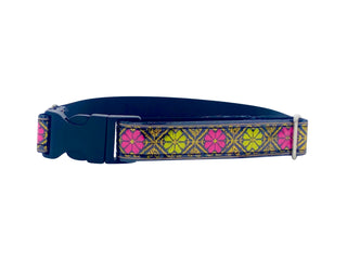 Dark Blue Dog Collar | Vintage Dog Collar | Hazy Sunshine