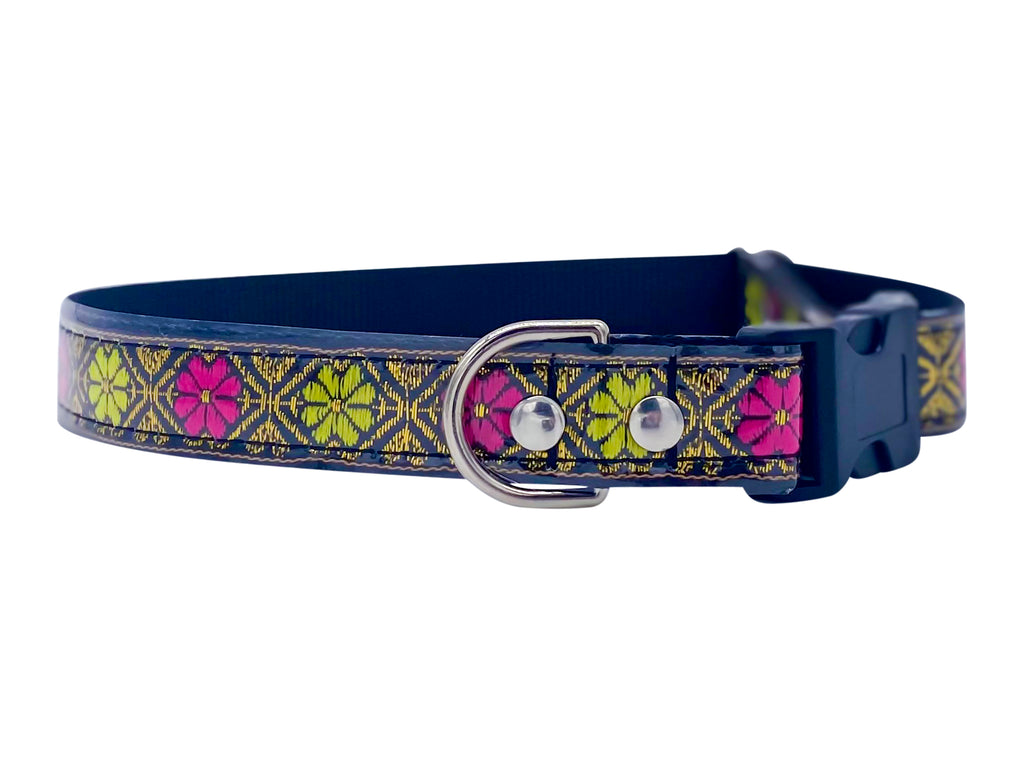 Dark Blue Dog Collar | Vintage Dog Collar | Hazy Sunshine