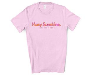 Pink Graphic Tees | Pink Printed Tees | Hazy Sunshine