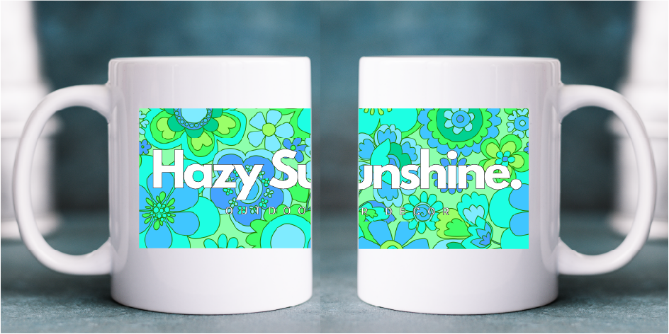 Printed Coffee Mugs | Hazy Sunshine Mug | Hazy Sunshine