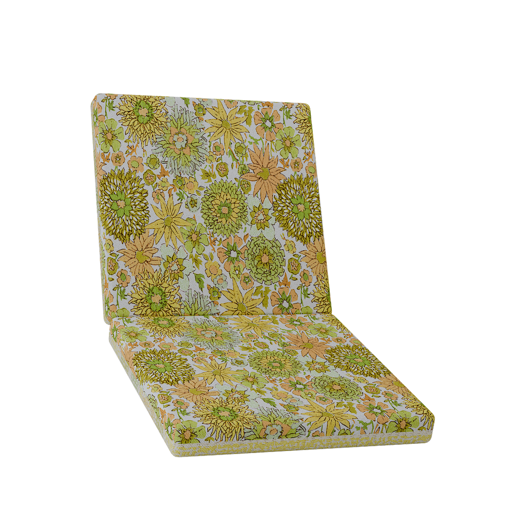 Lemon Lime Spritz Floral Full Seat