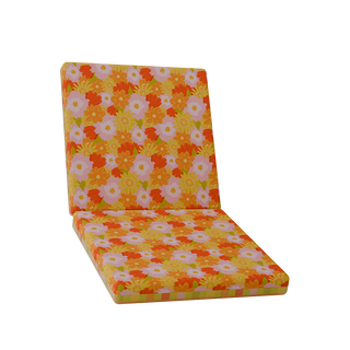 Peachy Picnic Floral Full Seat RetroRevolve