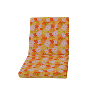 Peachy Picnic Floral Full Seat RetroRevolve