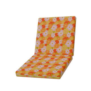 Peachy Picnic Floral Full Seat RetroRevolve