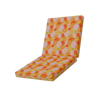 Peachy Picnic Floral Full Seat