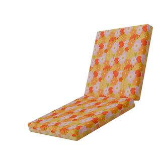 Peachy Picnic Floral Full Seat RetroRevolve