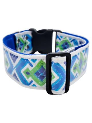 Vintage Blue Dog Collar | Blue Pet Collar | Hazy Sunshine